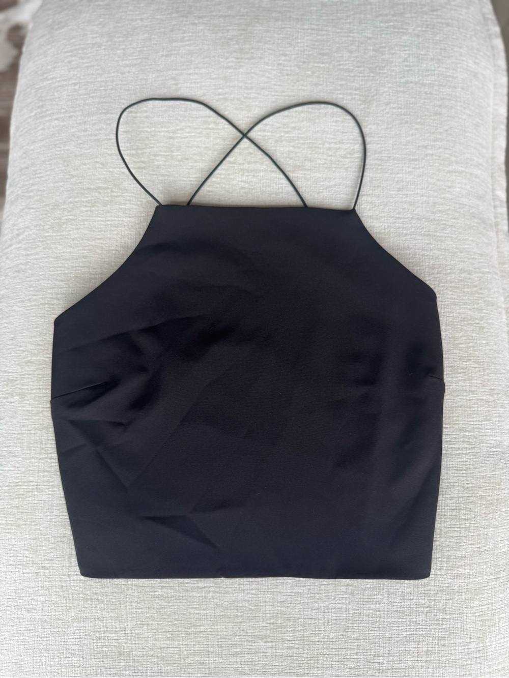 Tobi Black Backless Top